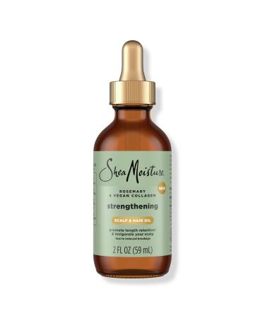 SheaMoisture Rosemary & Vegan Collagen Strengthening Scalp & Hair Oil 2.0 oz oz