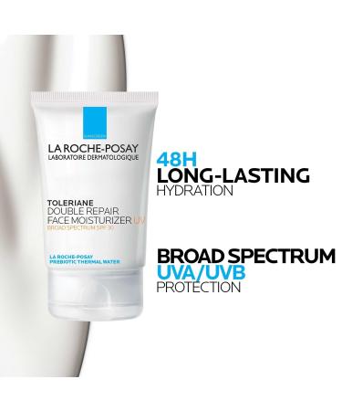 La Roche-Posay Travel Size Toleriane Double Repair Face Moisturizer UV SPF 30 1.35 oz - Transform Your Style with the Best Innovation Today! - Buy Online on GoSupps.com