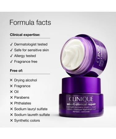 Clinique Smart Clinical Repair Overnight Recovery Face Cream + Mask 1.7 oz - Transform Your Style with the Best Innovation Today! - Buy Online on GoSupps.com