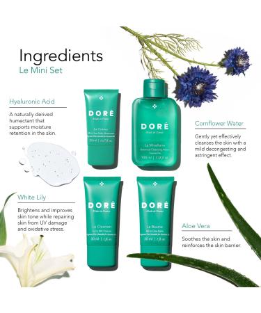 DorÃ© Le Mini Set Bestselling Skincare Essentials for Sensitive Skin - Transform Your Style with the Best Innovation Today! - Buy Online on GoSupps.com