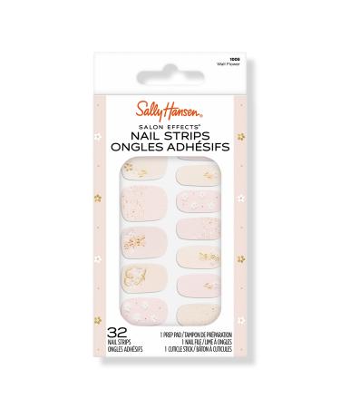 Sally Hansen Salon Effects Nail Strips Wall Flower 32 ct