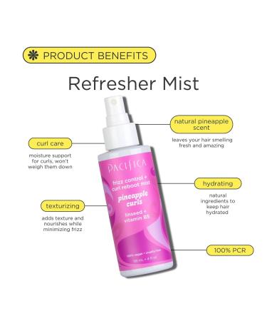 Discover Pacifica Frizz Control & Curl Reboot Mist Pineapple Curls 4.0 oz - Elevate Your Style Instantly! - Buy Online on GoSupps.com