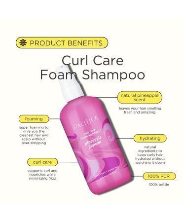 Discover Pacifica Pineapple Papaya Curl Care Foam Shampoo 12.0 oz - Elevate Your Style Instantly! - Buy Online on GoSupps.com