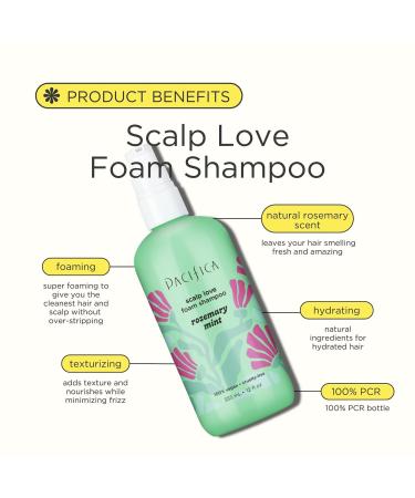 Discover Pacifica Rosemary Mint Scalp Love Foam Shampoo 12.0 oz - Elevate Your Style Instantly! - Buy Online on GoSupps.com