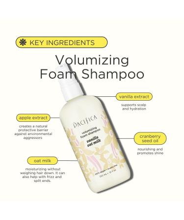 Pacifica Vanilla Oat Milk Volumizing Foam Shampoo 12.0 oz - Transform Your Style with the Best Innovation Today! - Buy Online on GoSupps.com