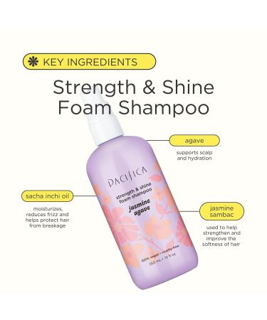 Discover Pacifica Jasmine Agave Strength + Shine Foaming Shampoo 12.0 oz - Elevate Your Style Instantly! - Buy Online on GoSupps.com