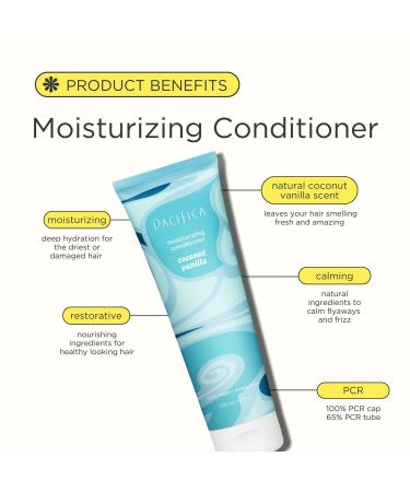 Pacifica Coconut Vanilla Moisturizing Conditioner 8.0 oz - Transform Your Style with the Best Innovation Today! - Buy Online on GoSupps.com
