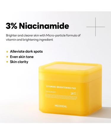 MEDIHEAL Vitamide Brightening Pad 100 ct - Transform Your Style with the Best Innovation Today! - Buy Online on GoSupps.com