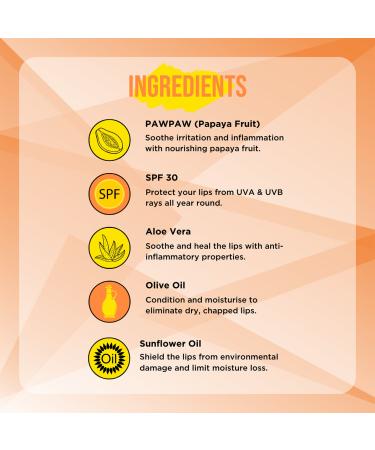 Dr. PAWPAW Lip Balm SPF 30 0.27 oz - Transform Your Style with the Best Innovation Today! - Buy Online on GoSupps.com