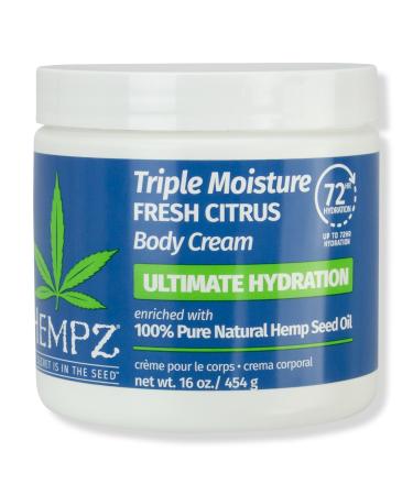Hempz Triple Moisture Fresh Citrus Herbal Body Cream 16 oz