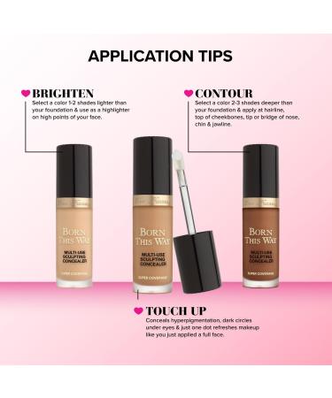 Too Faced Travel Size Born This Way Super Coverage Multi-Use Concealer Porcelain 0.06 oz - Discover Premium Quality Shop now! - Buy Online on GoSupps.com