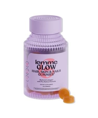 Lemme Glow: Hair, Skin & Nails Gummies 60 ct