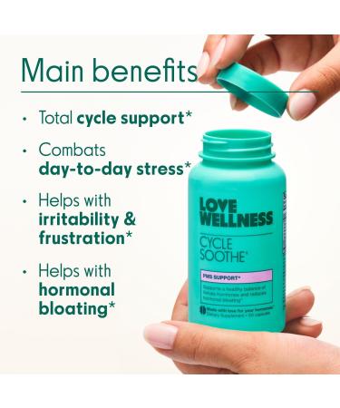 Love Wellness Cycle Soothe: PMS Support 60 ct - Transform Your Style with the Best Innovation Today! - Buy Online on GoSupps.com