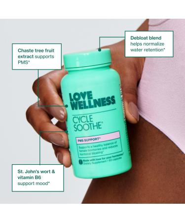 Love Wellness Cycle Soothe: PMS Support 60 ct - Transform Your Style with the Best Innovation Today! - Buy Online on GoSupps.com