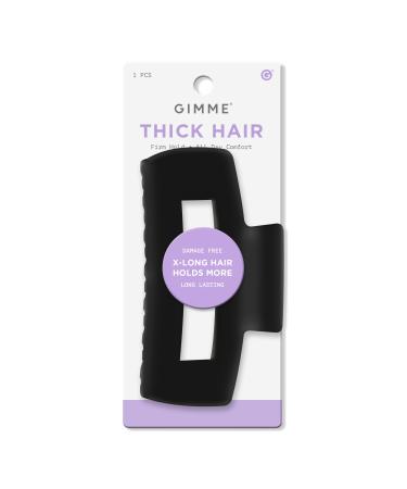GIMME beauty Thick Hair Large Claw Clip Cavity - Black