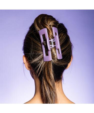 Discover GIMME beauty Thick Hair Rectangle Claw Clip Purple/Cream - Elevate Your Style Instantly! - Buy Online on GoSupps.com