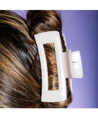 Discover GIMME beauty Thick Hair Rectangle Claw Clip Purple/Cream - Elevate Your Style Instantly! - Buy Online on GoSupps.com