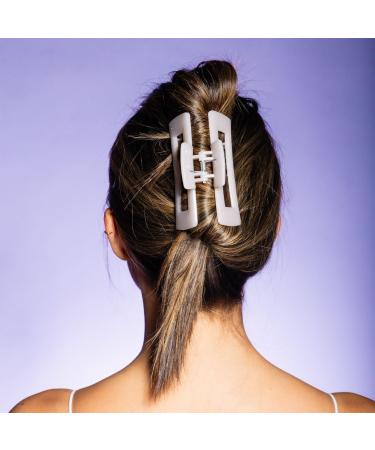 Discover GIMME beauty Thick Hair Rectangle Claw Clip Purple/Cream - Elevate Your Style Instantly! - Buy Online on GoSupps.com