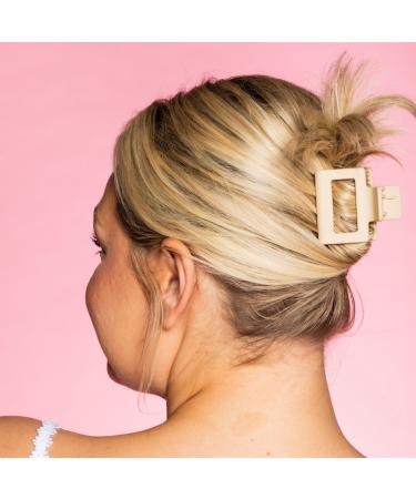 GIMME beauty Fine Hair Square Extra Grip Claw Clip Black/Tan - Transform Your Style with the Best Innovation Today! - Buy Online on GoSupps.com