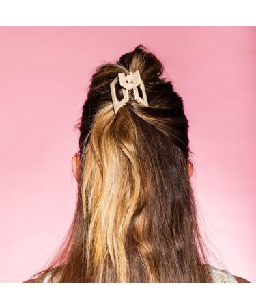 GIMME beauty Fine Hair Square Extra Grip Claw Clip Black/Tan - Transform Your Style with the Best Innovation Today! - Buy Online on GoSupps.com