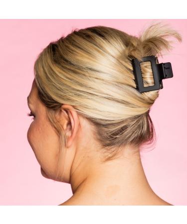 GIMME beauty Fine Hair Square Extra Grip Claw Clip Black/Tan - Transform Your Style with the Best Innovation Today! - Buy Online on GoSupps.com