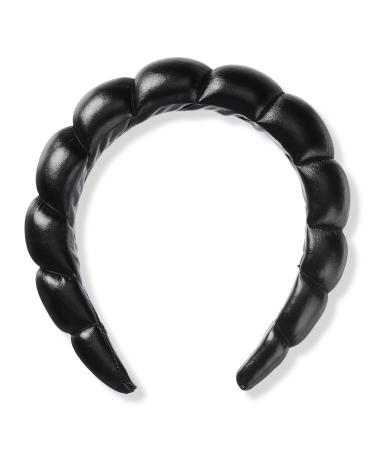 Scünci Primp 3cm Black Headband 1 ct