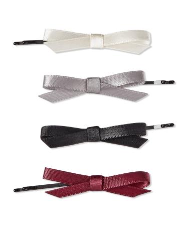 Scünci Primp Bobby Pins with Bow 4 ct