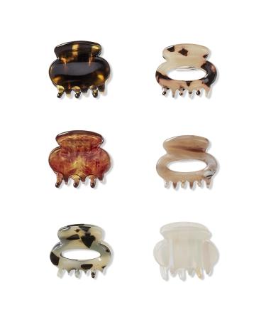 Scünci Primp 2.5cm Claw Clips 6 ct