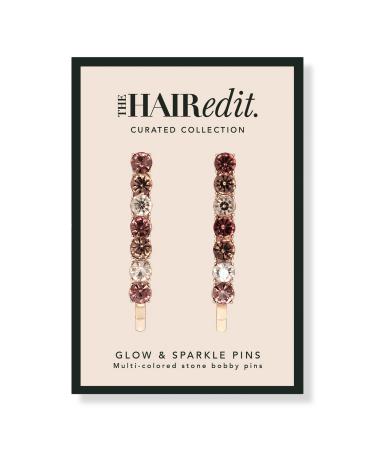 The Hair Edit Glow On & Sparkle Gemstone Bobby Pins