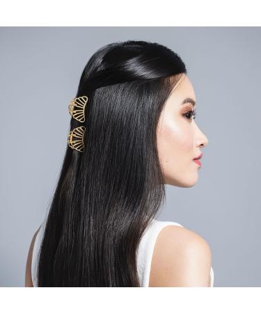 Discover The Hair Edit Petite Gilded Mermaid Shell Mini Claw Clips - Elevate Your Style Instantly! - Buy Online on GoSupps.com