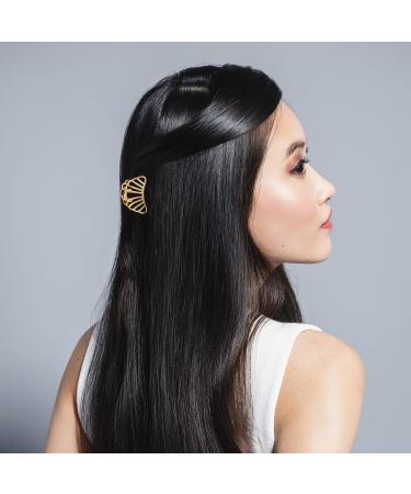 Discover The Hair Edit Petite Gilded Mermaid Shell Mini Claw Clips - Elevate Your Style Instantly! - Buy Online on GoSupps.com