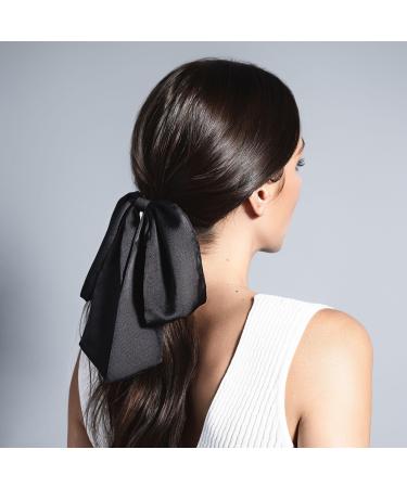 Discover The Hair Edit Runway Ribbon Bow Hook Satin Scrunchie - Elevate Your Style Instantly! - Buy Online on GoSupps.com