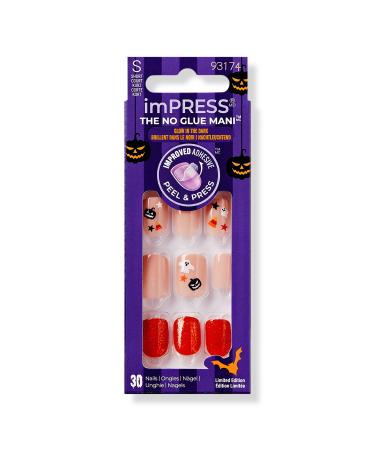 Kiss imPRESS Halloween Press-On Nails, BOO 30 ct