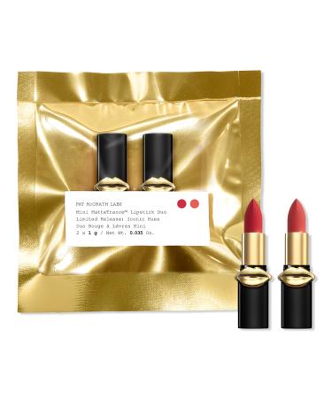 PAT McGRATH LABS Mini MatteTrance Lipstick Duo: Iconic Hues 0.035 oz