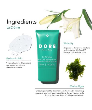 Discover DorÃ© Travel Size La CrÃ¨me Fragrance-Free All-In-One Daily Moisturizer 0.67 oz - Elevate Your Style Instantly! - Buy Online on GoSupps.com