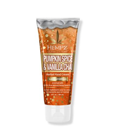Hempz Limited Edition Pumpkin Spice & Vanilla Chai Herbal Hand Cream 3 oz