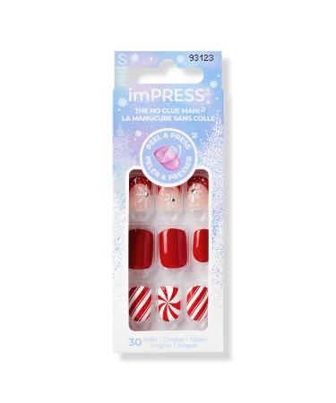 Kiss Winter Warmth imPRESS Holiday Press-On Nails 30 ct