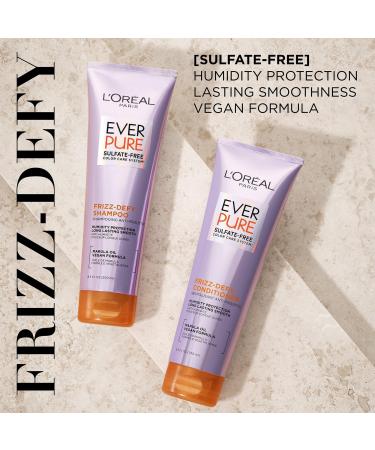 L'OrÃ©al EverPure Sulfate Free Frizz Defy Shampoo 8.5 oz - Transform Your Style with the Best Innovation Today! - Buy Online on GoSupps.com
