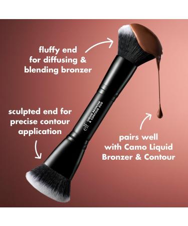 e.l.f. Cosmetics Liquid Bronzer & Contour Duo Brush 1 ct - Transform Your Style with the Best Innovation Today! - Buy Online on GoSupps.com