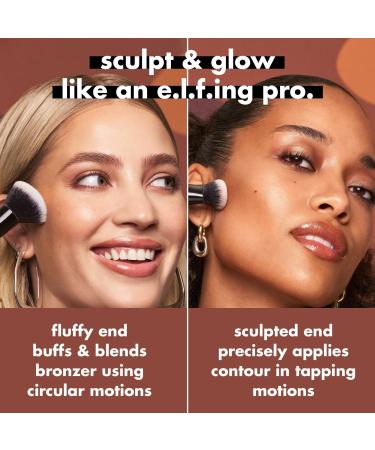 e.l.f. Cosmetics Liquid Bronzer & Contour Duo Brush 1 ct - Transform Your Style with the Best Innovation Today! - Buy Online on GoSupps.com