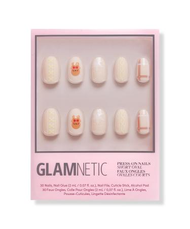 Glamnetic Gingerbread Knit Press-On Nails