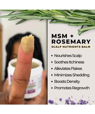 Discover Qhemet Biologics MSM + ROSEMARY Scalp Nutrients Balm 4.0 oz - Elevate Your Style Instantly! - Buy Online on GoSupps.com