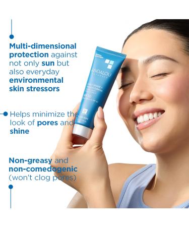 Discover Andalou Naturals Clear Skin Daily Shade Pollution Defense Mineral Sunscreen SPF 30 2.7 oz - Elevate Your Style Instantly! - Buy Online on GoSupps.com