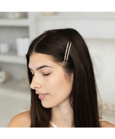 Locks & Mane Quartz & Gold Barrette Set - Transform Your Style with the Best Innovation Today! - Buy Online on GoSupps.com
