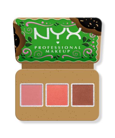NYX Professional Makeup Limited Edition Buttermelt Face Palette Blush and Bronzer Duo Holiday Gift Dark 0.14 oz