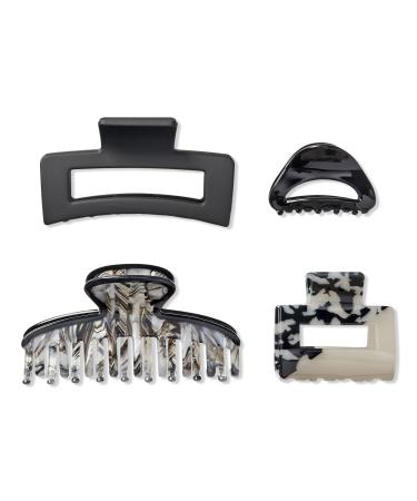 Scünci Primp Mixed Jaw Clips 4 ct