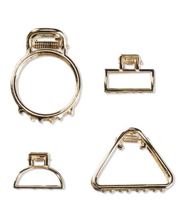 Scünci Primp Mix Metal Claw Clips 4 ct