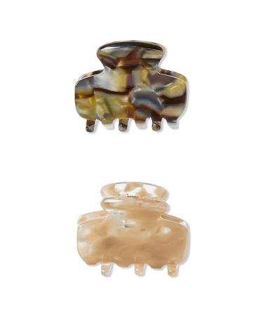 Scünci Primp 3.5cm Acrylic Claw Clips 2 ct