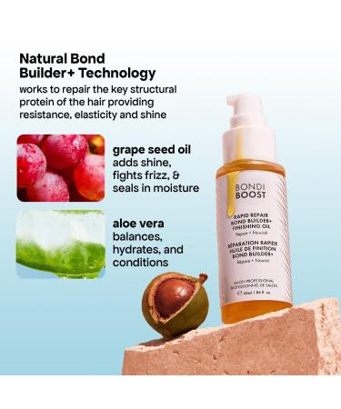 Bondi Boost Rapid Repair Bond Builder+ Finishing Hair Oil for Damaged Hair 1.86 oz - Transform Your Style with the Best Innovation Today! - Buy Online on GoSupps.com