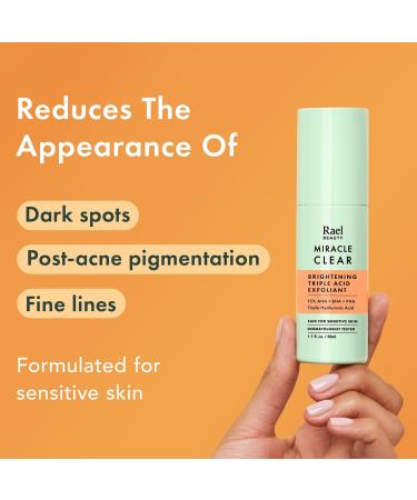 Discover Rael Miracle Clear Brightening Triple Acid Exfoliant 1.7 oz - Elevate Your Style Instantly! - Buy Online on GoSupps.com